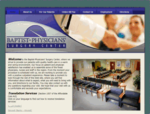 Tablet Screenshot of baptistphysicians.com